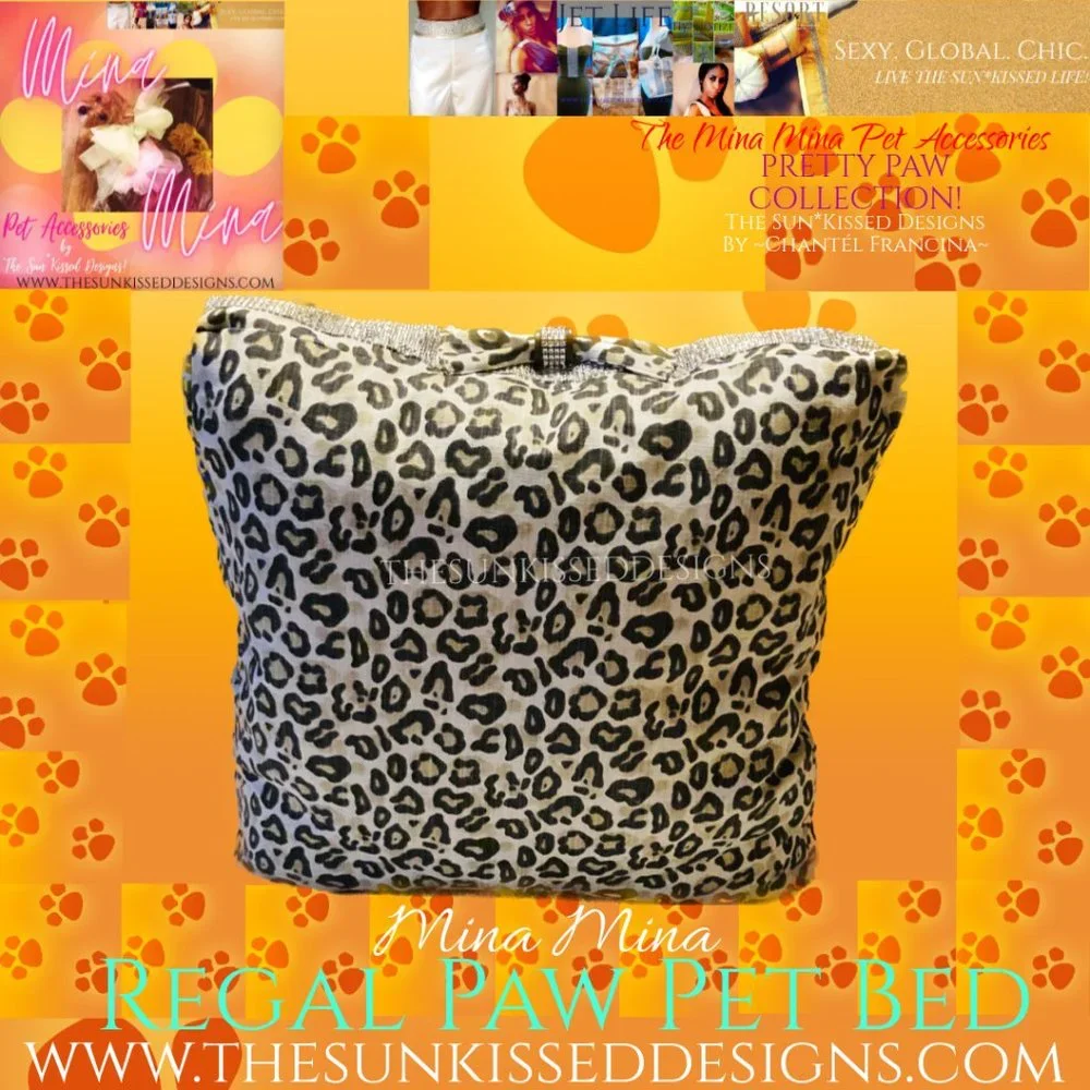 2 Mina Mina Regal Paw Pet Beds By~The Sun*Kissed Designs
